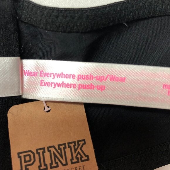 nwt Victoria's Secret PINK Wear Everywhere Push Up Bra Size 32C - Picture 6 of 6